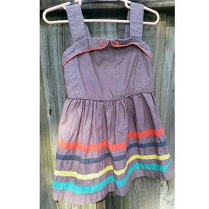 Mini Boden Girls Toddler Sailor Dress Brown